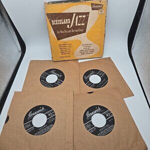 Dixieland Jazz by The New Orleans Rhythm Kings 4 Record Set 45 RPM Vinyl
